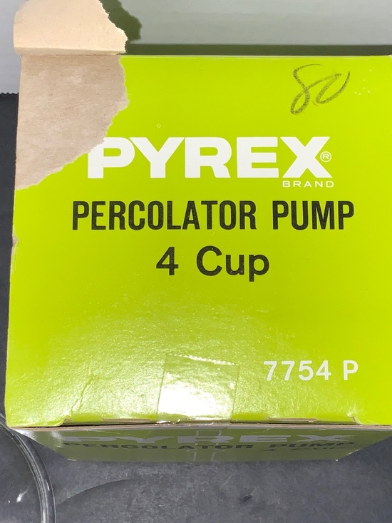 Pyrex NEW OLD STOCK Percolator Pump Range-top 4 Cup #7754 P Glass Corning Parts - Picture 4 of 5